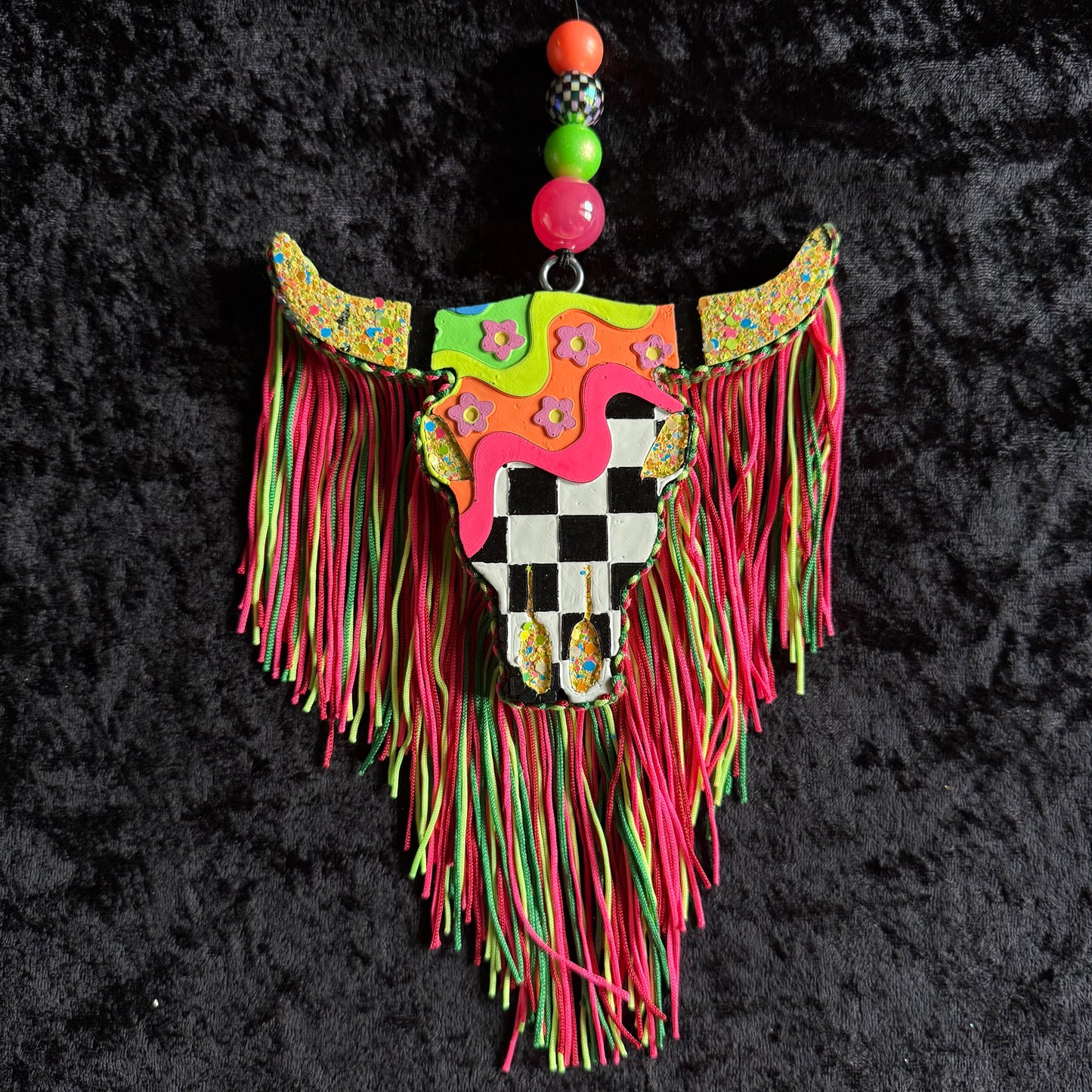 COLORFUL BULL SKULL