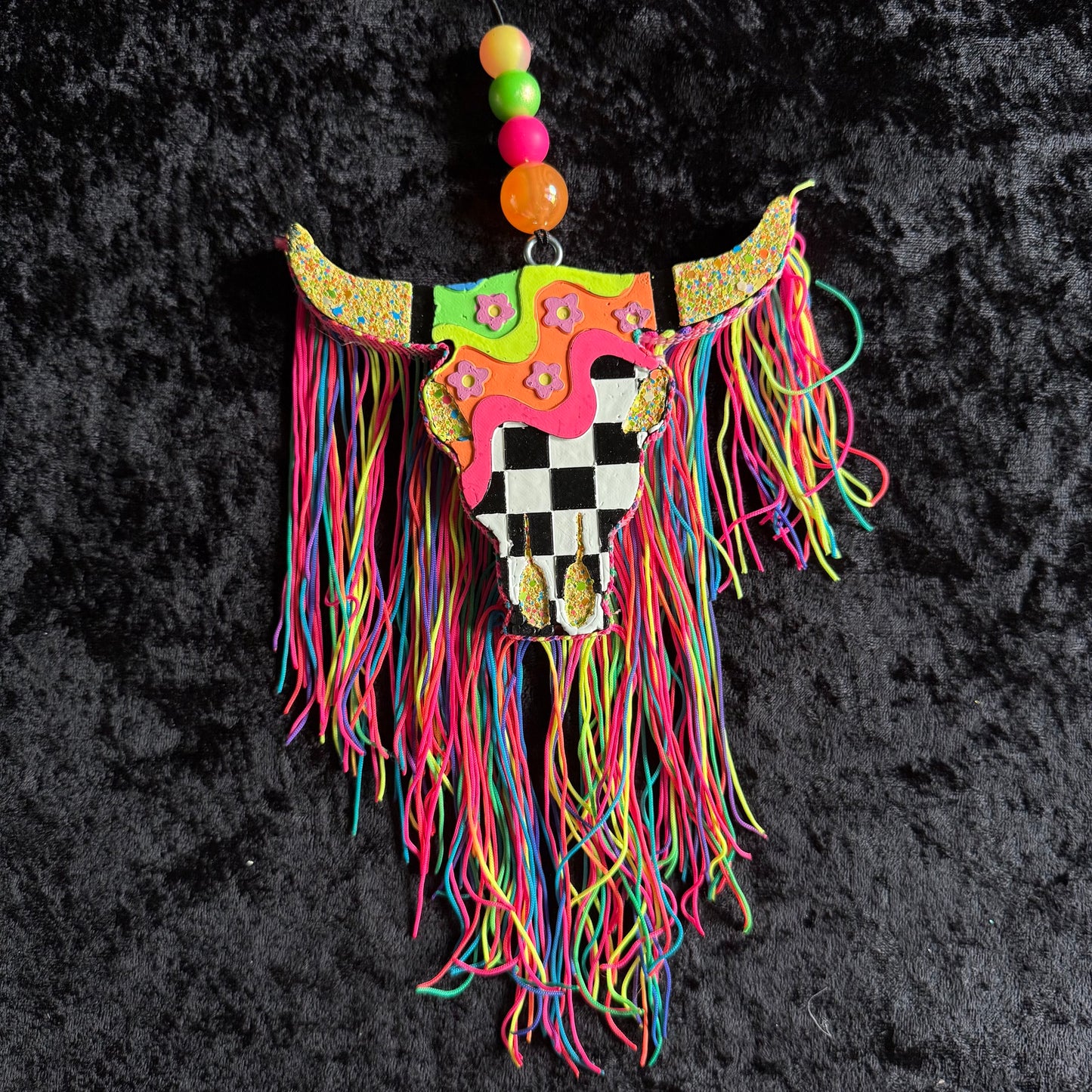 COLORFUL BULL SKULL